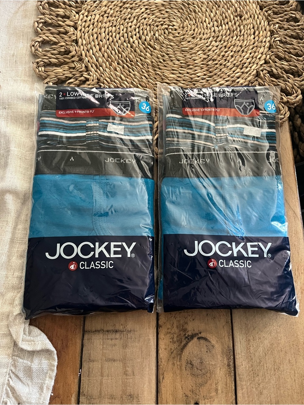 NWT Jockey Classic Men’s  Briefs 36